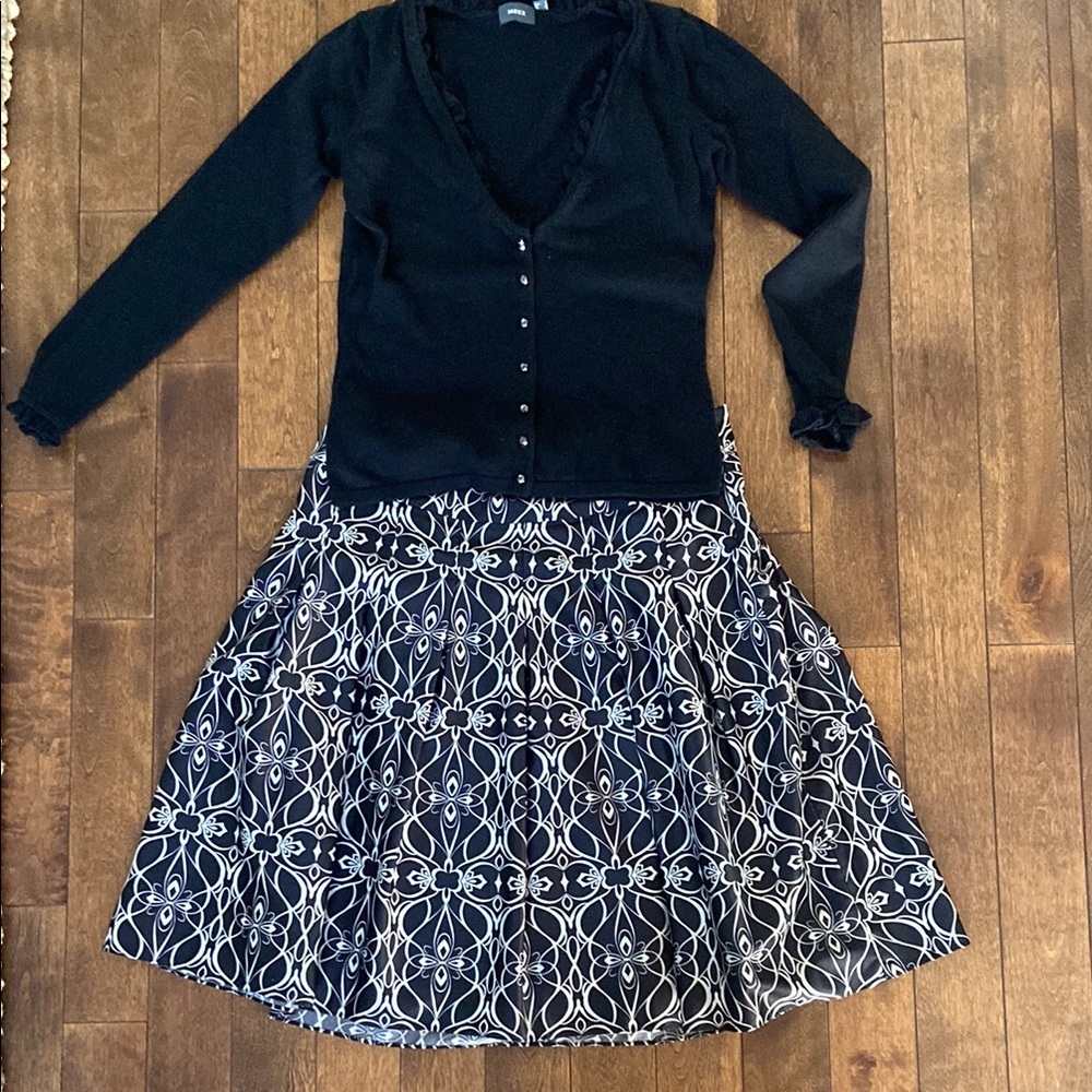 Y2K Mossimo Satin A Line/Full Pleated Skirt